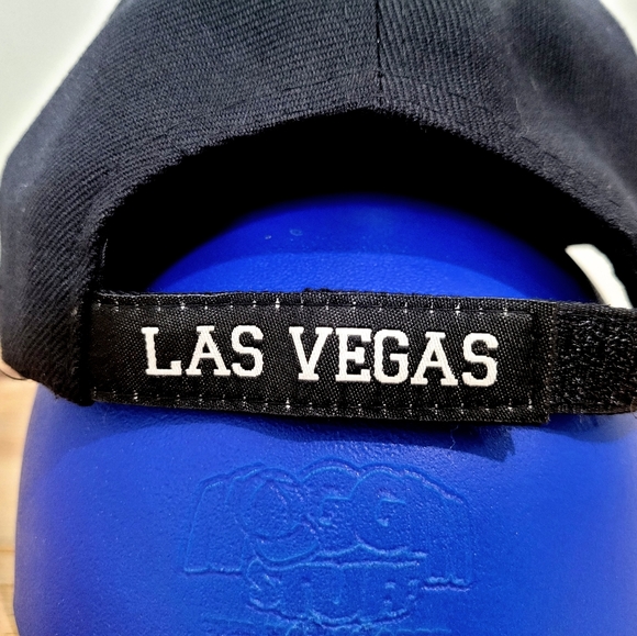 Las Vegas Black Embroidered Baseball Hat Cap Adjustable Back Chelona UNISEX - Picture 9 of 11